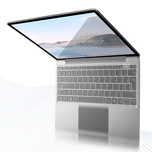 Digi-Tatoo Tastaturschutz für Microsoft Surface Laptop Go - Tastaturabdeckung, Tastaturstaubschutz, Klare Tastatur Hautschutz (EU/DE Layout)