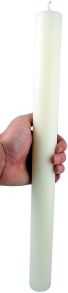 Cathedral Brand 51% Beeswax Candles with All Purpose Ends, 1 1/2 Inch x 17 Inch, Box of 2