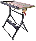 JEGS Adjustable Welding Table | Five Adjustable Positions | 350 LBS Capacity | Steel | Retractable Edge Guides | 30” Long by 20” Wide x 32.59” High