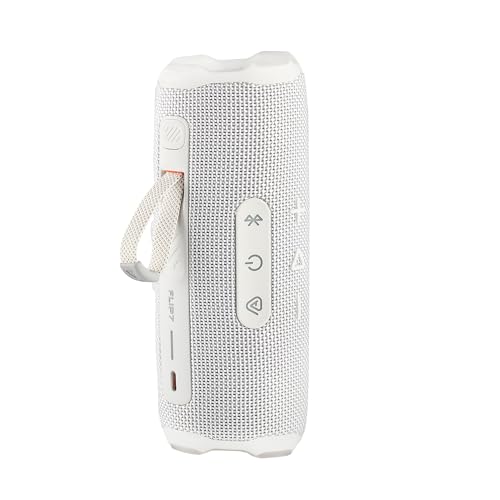 Image of JBL FLIP 7 (White) Waterproof Portable Speaker Bundle with X-Halo Hardcase (Black)