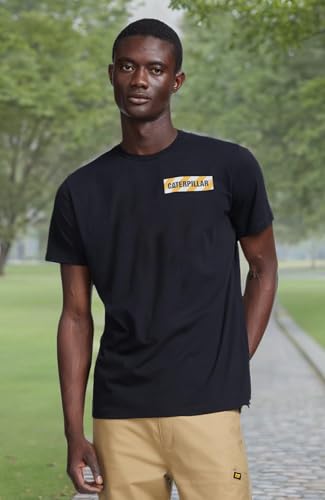 Cat Camiseta masculina erpillar Foundation WW Site, Traffic Black, M