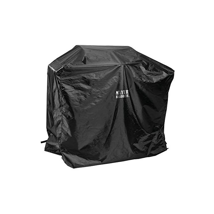 Mayer Barbecue Grillabdeckung Grill Abdeckhaube Schwarz 160 X 80 X 105 Cm Wetterfest