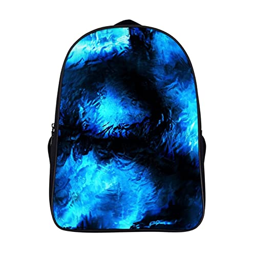 Sac à dos 3D Cool bleu urbain avec grand compartiment de travail