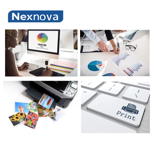 نيكس نوفا® مجموعة حبر لطابعة كانون 490 (عبوة من 4 قطع اسود وازرق سيان ارجواني ماجنتا واصفر) لطابعة GI 490 وبيكسما G3400 G2400 G1400 G4400 G1411 G2411 G4411 G4410 G3410