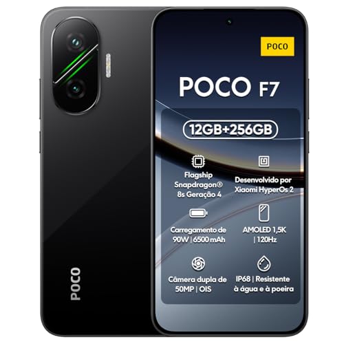 XIAOMI POCO F7 5G Smartphone 12+256G Negro(Chargeur Non Inclus)