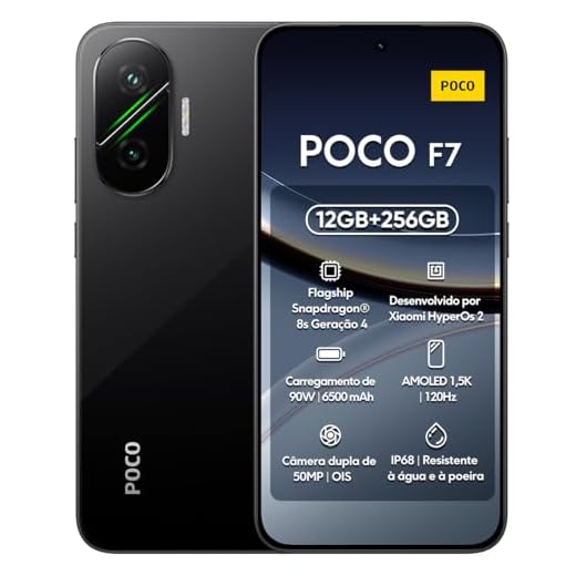 POCO F7 256GB/512GB ROM Smartphone Pantalla Flow AMOLED WQHD+ de 120Hz de 6.83", Snapdragon 8s Gen 4, 50MP Bateria 6500mAh IP68 (BLACK, 12+256GB)