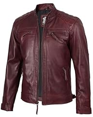 Maroon - Jhnson Leather Jacket