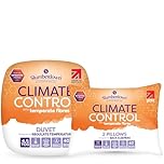 Slumberdown Climate Control Bedding Bundle - Super King Duvet 10.5 Tog & 2 Pillows, Climate-Adaptive Comfort, Non-Allergenic & Washable | All Seasons Temperature-Regulating Sleep Set (260 x 220cm)