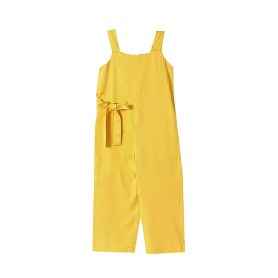 Yellow jumpsuit for girls Clearance