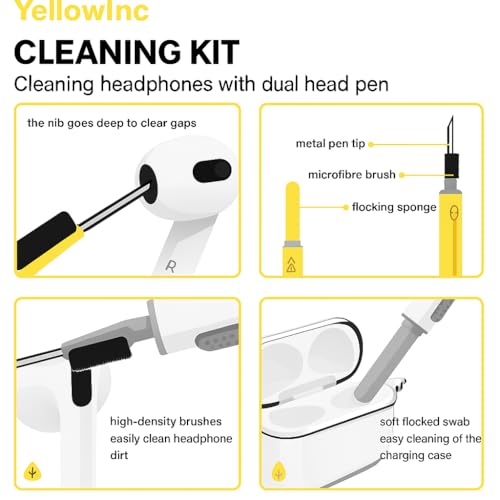 Image of Silicone Case Cover for Realme Buds Air 8 with Heavy Duty Carabiner & Earphone Cleaning Pen (Black)