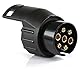 Anhänger-Adapter 7 auf 13 Pins, 12 V, elektrischer Konverter für Anhänger/Wohnmobil/Anhängerkupplung, Auto/Wagen