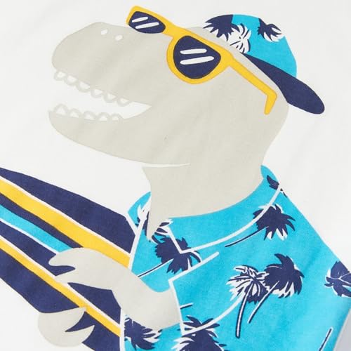 Image of Toddler Boy Clothes Cartoon Cotton Summer Short Sleeve T-Shirt and Shorts Kids Outfit Set 2-7 Year
