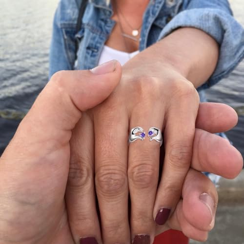 Heart Claddagh Rings, Sterling S925 Silver, Mother Daughter Ring, Promise Ring For Girlfriend, Best Friend Ring, Friendship Rings, Birthstone Ring, Always Love You3