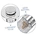 Hemobllo Bathroom Sink Strainer and Stopper Modern Abs Material Easy to Press Fit for Sinks No Tools Needed
