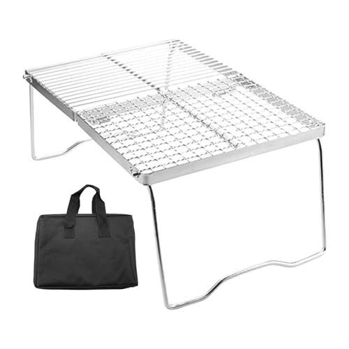 Table de barbecue en acier inoxydable pour cuisiner au camping