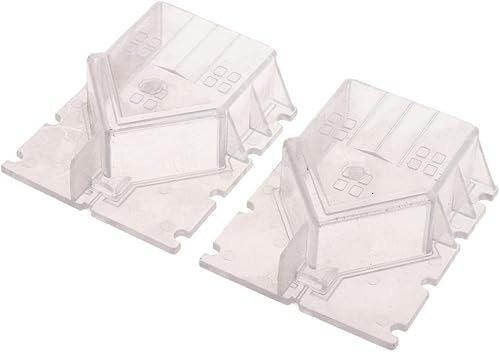 Miniatura 8 de freneci - Molde de plástico transparente para velas en forma de casa, molde de jabón, hecho a mano, manualidades