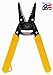 IDEAL Electrical 45-120 T-5 T-Stripper - 10-20 AWG, Yellow Wire Stripper with Looping Holes, Plier Nose, Spring Loaded Automatic Opening,Black