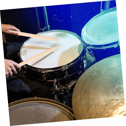 Toyvian 2 pares de baquetas de madera natural para práctica y performance de percusión, tamaño estándar de arce miniatura 6