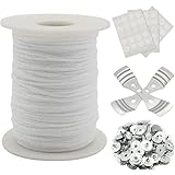 Candle Wick Roll, RAPUDA 200 Ft 24 PLY Braided Wick Spool, 2 Pcs Metal Candle Wick Holders,100 Pcs M