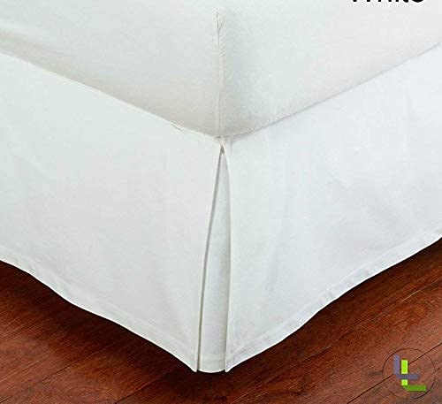 Bed Skirt Calking White 17 Inch