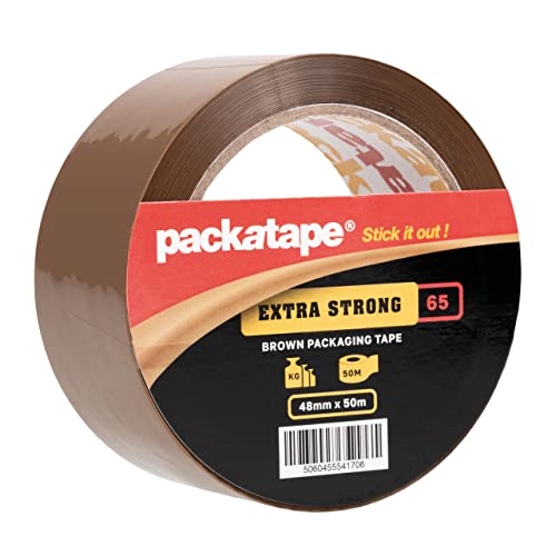 Cinta Sellado Cartón PackagingSuppliesByMail Cinta De Embalaje Marrón 12 Rollos - 2.83 Pulgadas X 55 Yardas, , Ideal Para Cajas De Cartón Adhesivo Premium