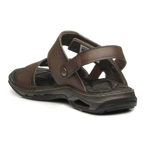 PEGADA Sandália masculina Hume, Marrom anilina 2/4, 41