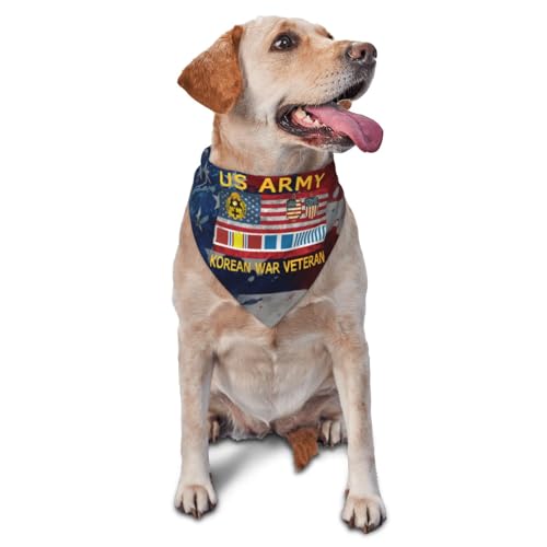 5th Cavalry Regiment Korean War Veteran Dog Scarf Pet Bandana Cat Pet Bibs