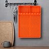 Silicone Griddle Tools Mat for Blackstone Weber Traeger Pit Boss - Side Shelf Spatula Mat with Drip Pad - Flat Top Grill Smoker Accessories for BBQ, Kitchen, Cooking, Countertop(Orange) #2