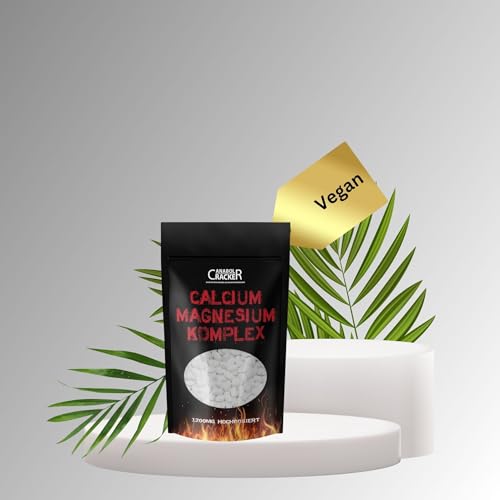Anabol Cracker 350 Tabletten Kalzium Magnesium, Calcium 1200mg Hochdosiert/Tagesportion, für Veganer geeignet