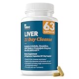 Optimum Liver - 21 Day Cleanse - With Artichoke, Dandelion, Milk Thistle & Proteolytic Enzymes - Plus Solarplast to Help Digest Proteins & Fats