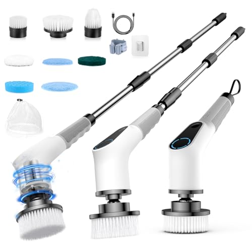 Electric Cleaning Brush, 8-in-1 Electric Cleaning Brush with Inte...