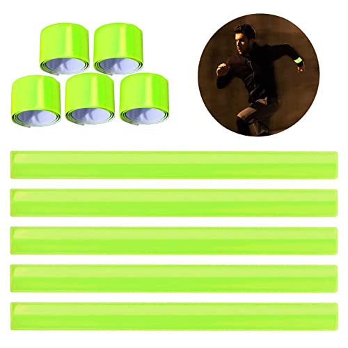 ZTANRWQ 10Stücke,ReflektierendSchnapparmband,Reflektorband,Leuchtarmbänder Für Kinder,Schnapparmbänder, Für Kinder Erwachsene Jungen Und Mädchen Im Set Zum Fahrrad Fahren Laufen Oder Joggen Cover
