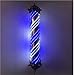 Produktbild Beckye Led Retro Barbierstab Leuchtkugel Barber Pole Friseur Salon Licht Schild Friseur Pole Lampe Groß 47in Streifen wasserdichte Wandleuchte Licht Europäische Retro-Außenwan