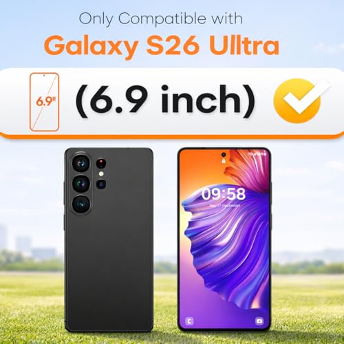 Image of DABEN (2 Pack) Align-X for Samsung Galaxy S26 Ultra Screen Protector - Military-Grade Protection, 10H+ Tempered Glass, Auto-Alignment Tray, Case Friendly