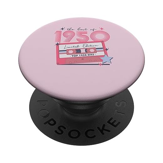 Regalos retro de cumpleaños vintage de 1950 para mujer, discoteca de los años 70 y 80 PopSockets PopGrip Intercambiable