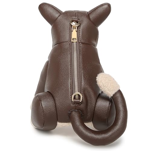 Image of Women PU Leather Unique Novelty Animal Shape Detachable Strap Crossbody Shoulder Bag Handbag Purse for Girls