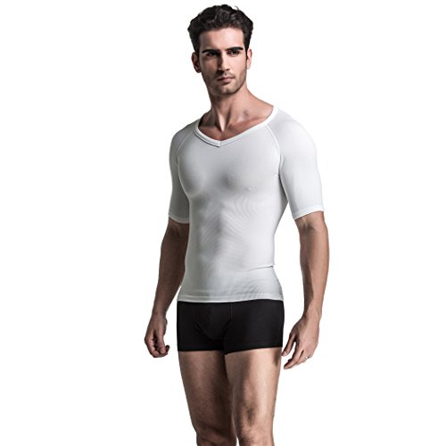 Extreme Fit Men's Compression Short-Sleeve Shirt White
