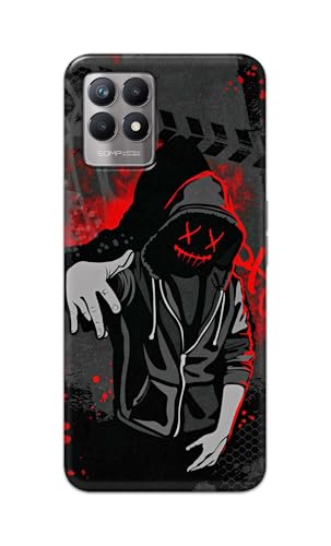 Image of Printed Hard Back Cover for Realme 8i Back Cover (Hoodie Rapper) -190724(EA)