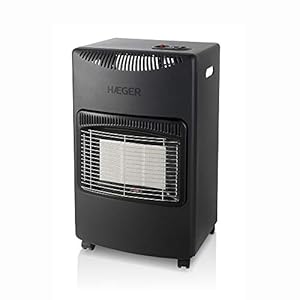 Haeger Grande Gasheizung Schwarz Tragbar