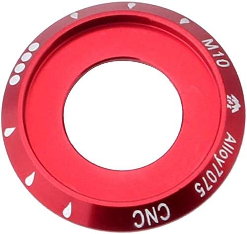 Miniatura 5 de Tuercas de bicicleta 2 piezas eje trasero eje de acero inoxidable tuercas brida montaña ajuste para BMX Fixie M10 eje tornillo