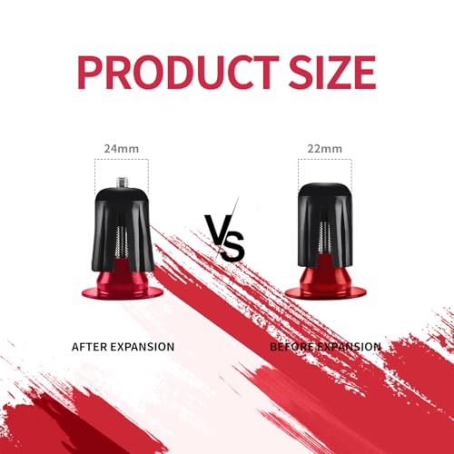 Image of 2 Pack Aluminum Bike Handlebar End Plugs Bike Bar End Grips Expanding Locking Bar End Caps for Drop Bars, Expandable Adjustable Locking End Caps