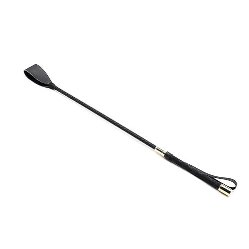 Leather Riding Crop and Whip with Leather Keeper