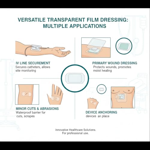 Image of 2026 New and Improved Tegadem 8526 IN Transparent Film Dressing 10cm x 12cm Waterproof & Sterile (Pack of 10)