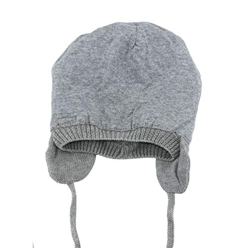 Bestjybt Baby Hat Cute Bear Infant Toddler Earflap Fleece Lined Beanie Warm Caps For Fall Winter (Grey-B, 0-6 Months) #TOP3