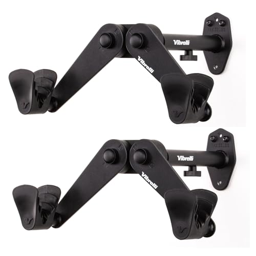 Vibrelli Bike Wall Mount - Horizontal Storage Rack for Hanging Bicycles in Home or Garage - Adjustable Bike Hanger, Holder - Wall Bike Rack Hooks for Bicycles - Mountain, Road, Hybrid