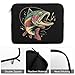 Largemouth Bass Rainbow Trout Laptop Sleeve Case Protective Computer Bag Carrying Briefcase