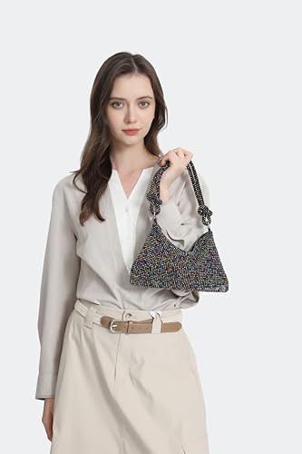 Image of YUWITA Sparkly Rhinestone Purse Evening Bag, Clutch Purses for Women Going Out Dressy Small Handbag