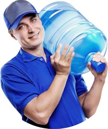 Image of Plastic Water Dispenser Bottle, BPA Free, Large Container Without Thread Cap
