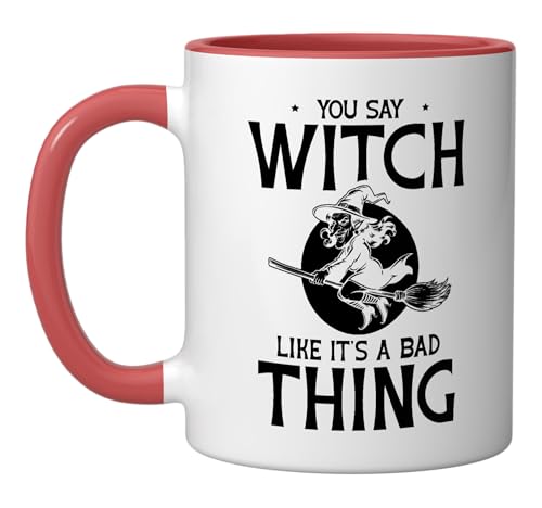 Taza Cerámica 11 oz Rojo/Blanco Halloween miniatura 1