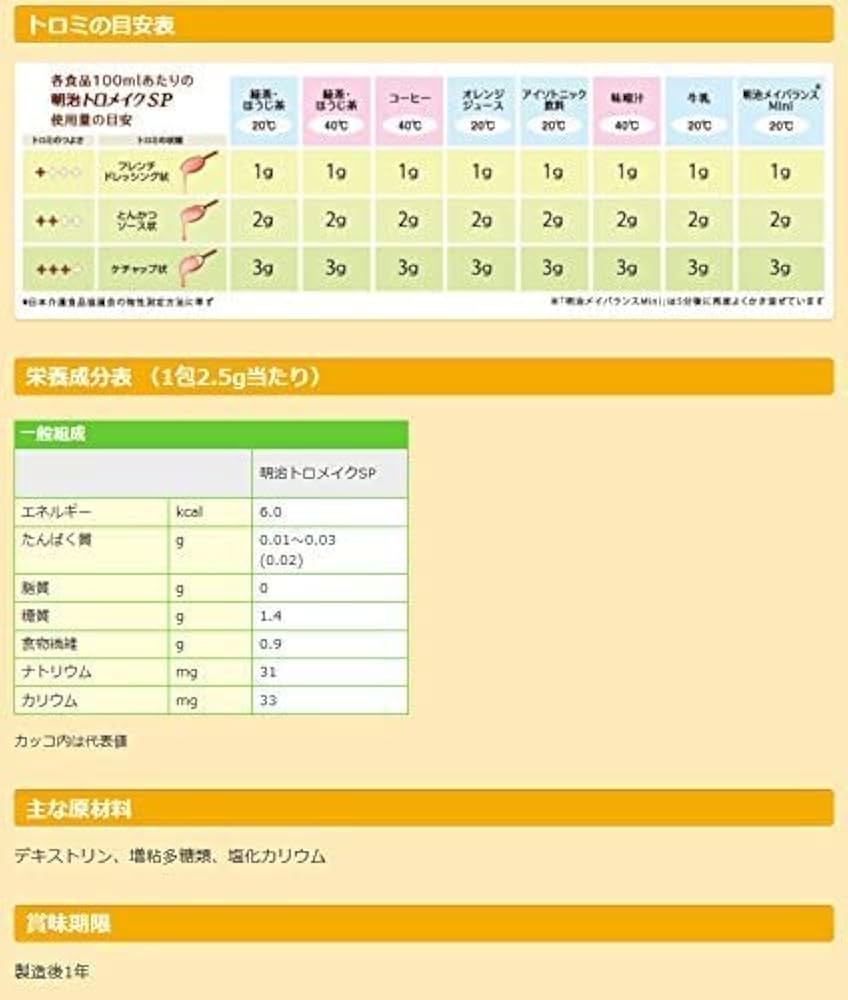 Amazon.co.jp: 明治 とろみ調整食品 トロメイクSP 2kg×3袋